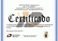 Certificado de conclus&atilde;o do curso